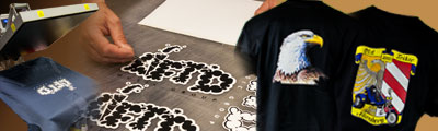 Bedruckbare Flexfolie und bedruckte Shirts