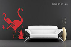Wandtattoo Flamingos